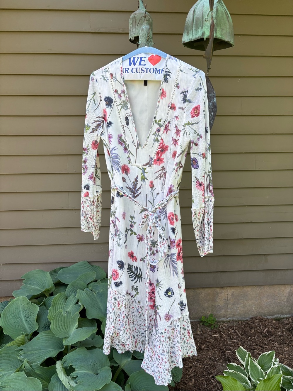 BCBGMaxAzria floral mid length dress